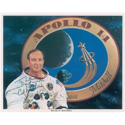 Edgar Mitchell Pair of Signed Photographs