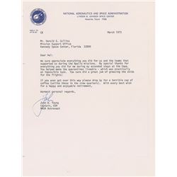 John Young 1973 Signed Letter