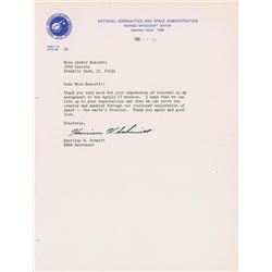 Harrison Schmitt 1972 Typed Letter Signed