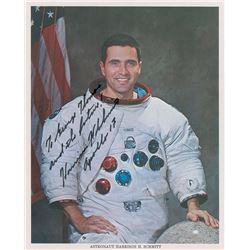 Harrison Schmitt Set of (3) Signed Photographs