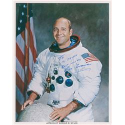 Ron Evans Pair of Signed Photographs and Note