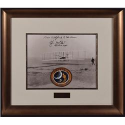 Edgar Mitchell's Apollo 14 Flown Patch and Signed Display