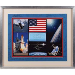 STS-88 Flown Flag and Signed Display