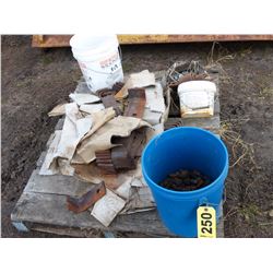 PALLET OF ROTAVATOR HAMMERS, BLADES & BOLTS