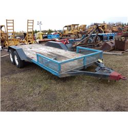 SHOP BUILT 18' TANDEM AXLE TRAILER