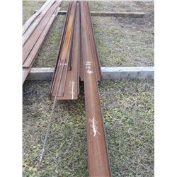 PILE OF 5 X 2 CHANNEL IRON