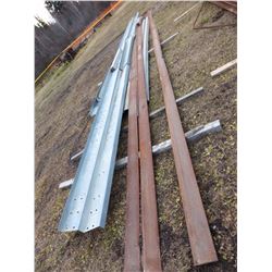 ONE LOT OF GALVANIZED TRUSSES & 6.5" X 30' PLATE STEEL
