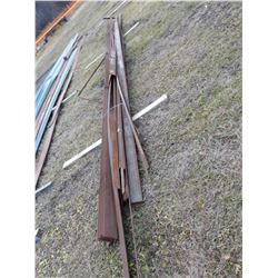 MISC PILE OF ANGLE, FLAT & CHANNEL IRON
