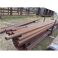 ONE LOT OF 2" TUBING (STEEL) - 34 PIECES