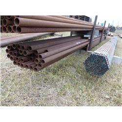 ONE LOT OF 2" TUBING (STEEL) - 37 PIECES
