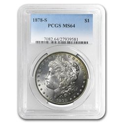 1878-S Morgan Dollar MS-64 PCGS