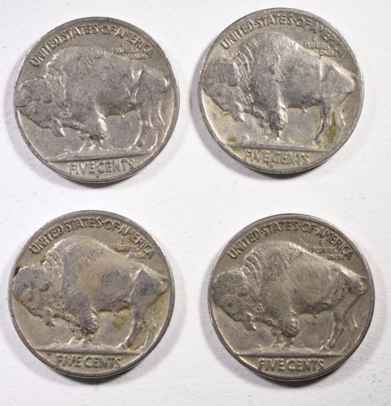 290 FULL DATE BUFFALO NICKELS & 10 "V" NICKELS