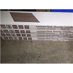 NEW 12 LAMINATE FLOORING - COLONIAL WALNUT APPROX. 80 SQ. FT.