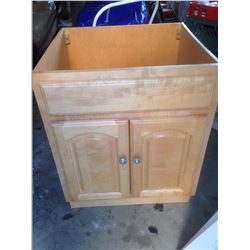 READY TO ASSEMBLE NEW 24" VANITY. NATURAL MAPLE