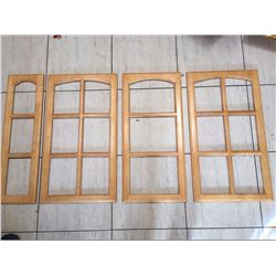 LOT OF 4 NEW CABINET DOORS. NATURAL MAPLE