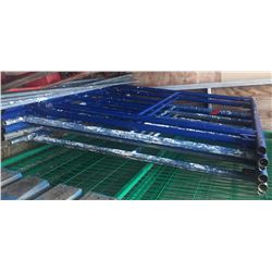 LOT OF SCAFFOLDING, PLATFORM AND WHEELS