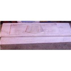 LOT OF 2 PIECES OF MARBLE FIREPLACE HEATH & MANTLE