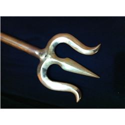 SOLID BRASS LARGE TRIDENT - TRISHUL