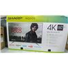 Image 1 : SHARP 60" 4K WIFI SMART TV - 7 DAY WARRANTY
