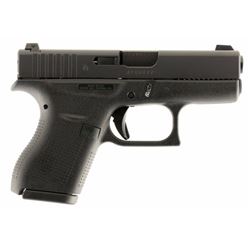 Glock UI4250701 G42 Subcompact Double 380 Automatic Colt Pistol (ACP) 3.25" 6+1 Black Polymer Grip/F