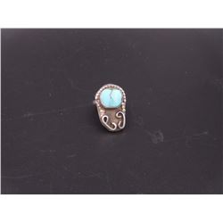 sz 5.5 Silver Turquoise Ring