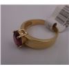 Image 2 : sz 6 - 14kt Gold Ring with Raspberry Garnet Stone