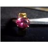 Image 4 : sz 6 - 14kt Gold Ring with Raspberry Garnet Stone