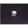 Image 3 : sz 6 Triangle Silver Turquoise Ring