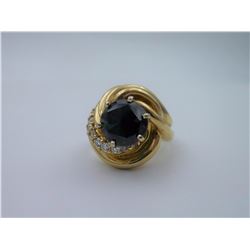 sz7.5 14kt Gold Spinel Ring