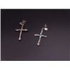 Image 1 : Turquoise Cross Silver Earrings
