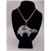 Image 1 : Inlay Silver Bear Necklace