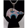 Image 2 : Inlay Silver Bear Necklace