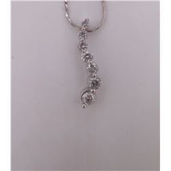 14kt White Gold Necklace with Journey Pendant