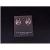 Image 2 : White Buffalo Silver Earrings