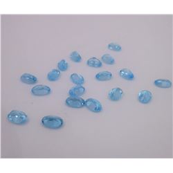 10.00CTW 8x4mm Oval Swiss Blue Topaz