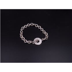 Tiffany Silver Chain Link Bracelet in Tiffany Pouch