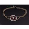 Image 2 : Silver Children's Bracelet with Native American design