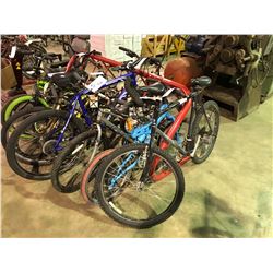 LOT OF 4 ASSORTED MOUNTAIN BIKES