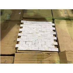 PALLET OF 300X300X15MM APPROX 288 PIECES KUTA BEIGE STONE WALL TILES