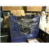 Image 2 : TWO BOXES OF FRAMES, BIN OF MISC METAL RACKING (BIN NOT INCLUDED)