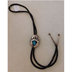 Sterling Silver Bear Claw Bolo Tie