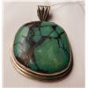 Image 2 : Large S.S. & Turquoise Pendant