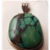 Image 4 : Large S.S. & Turquoise Pendant