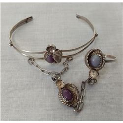 Purple Onyx Slave Bracelet