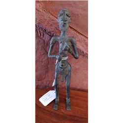 Dogon Man-Holding-Vessel Bronze