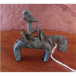Dogon Horse & Rider Bronze