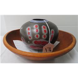 Cherokee Polychrome Olla + Gaming Bowl