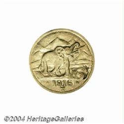 Wilhelm II gold 15 Rupien 1916-T, KM16.2,