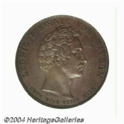 Bavaria. Ludwig I Copper Pattern Commemorative