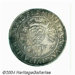 Kempten. Charles V taler 1552, Crowned shield